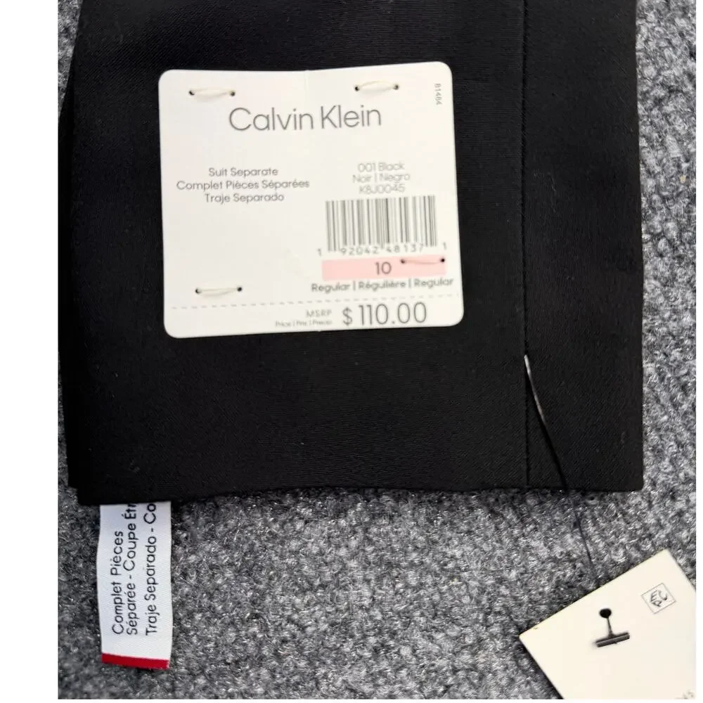 Calvin Klein Boys Size 10 Black X Slim Fit Stretch Suit Blazer NWT NEW